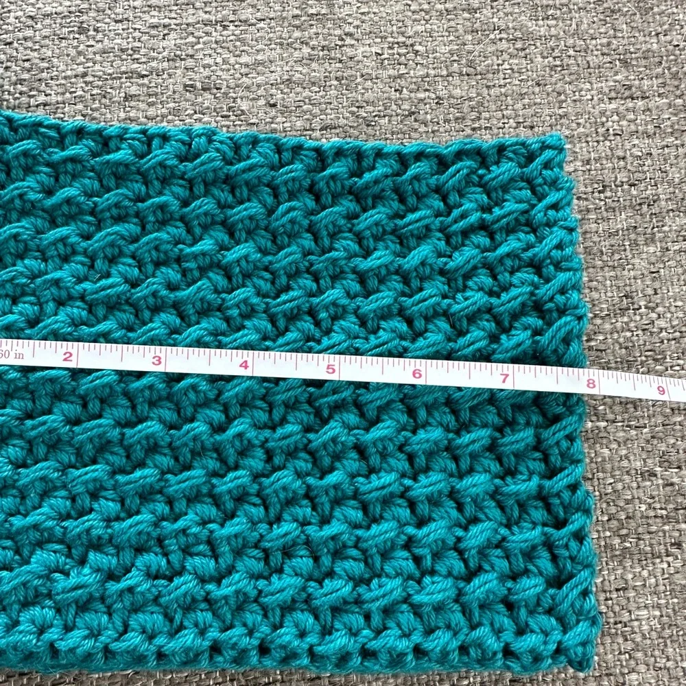 100% Farmhouse Cotton Handcrafted Teal Trivet Hot Pad Potholders